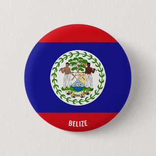Belize Flag Charming Patriotic 2 Inch Round Button