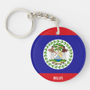 Belize Flag Charming Patriotic Keychain