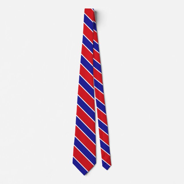 Belize Flag Elegant Patriotic Neck Tie (Front)
