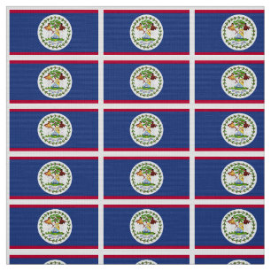 Belize Flag Fabric