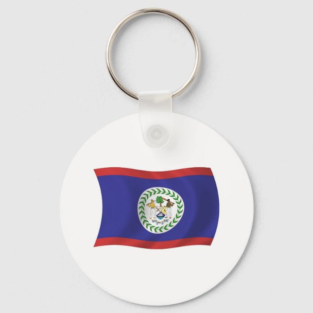 Belize Flag Keychain (Front)