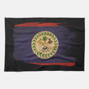 Belize Flag Kitchen Towel