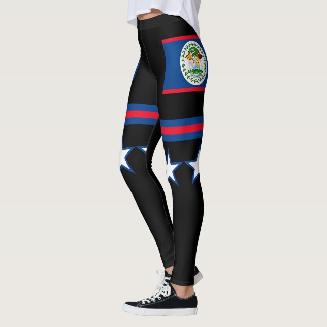 Belize Flag Leggings (Left)