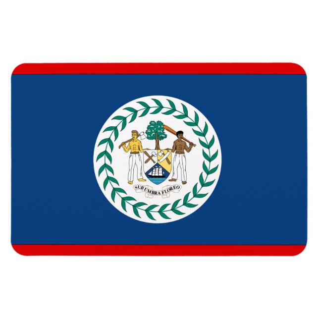 Belize Flag Magnet (Horizontal)