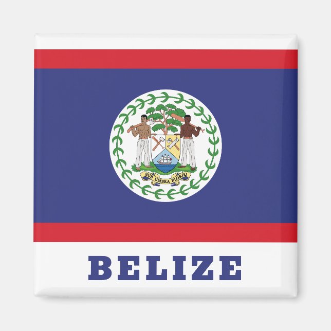 Belize Flag Magnet (Front)