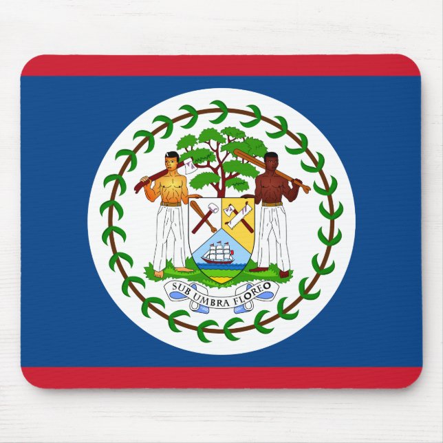 Belize Flag Mouse Pad (Front)