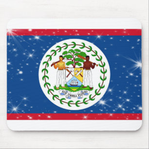 Belize Flag Mouse Pad