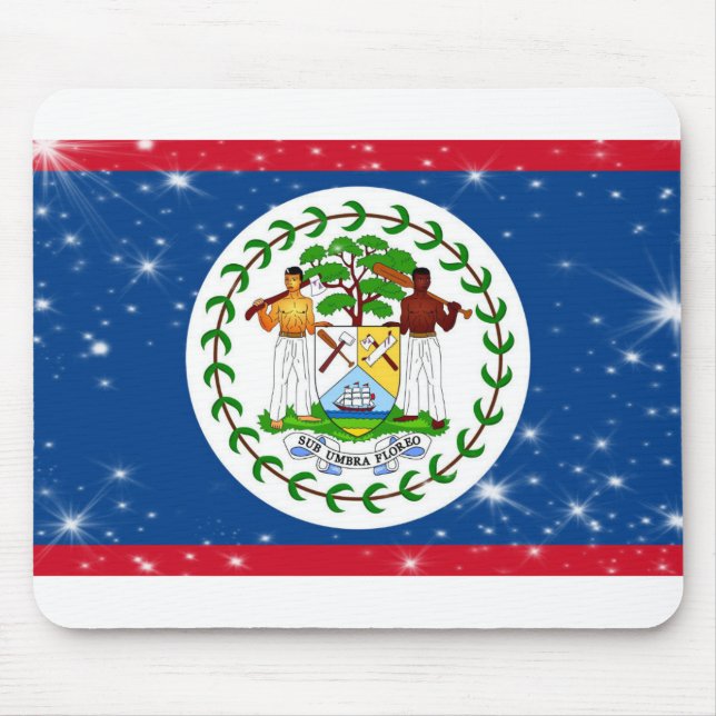 Belize Flag Mouse Pad (Front)