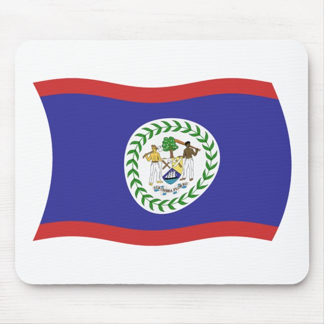Belize Flag Mousepad (Front)