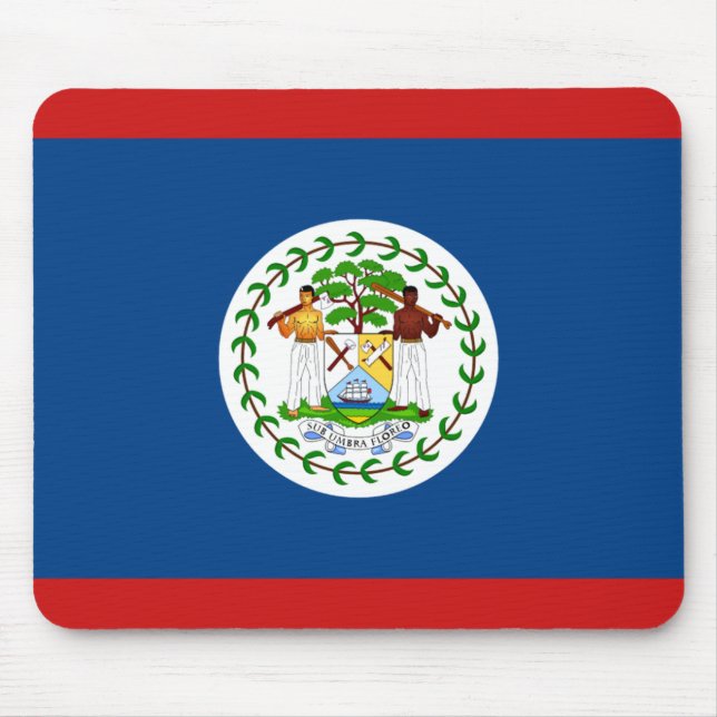 Belize Flag Mousepad (Front)
