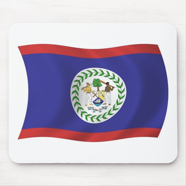 Belize Flag Mousepad (Front)