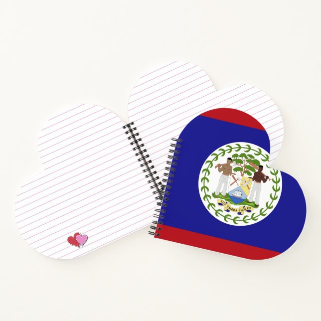 Belize flag notebook (Inside)
