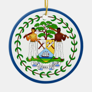 Belize Flag Ornament