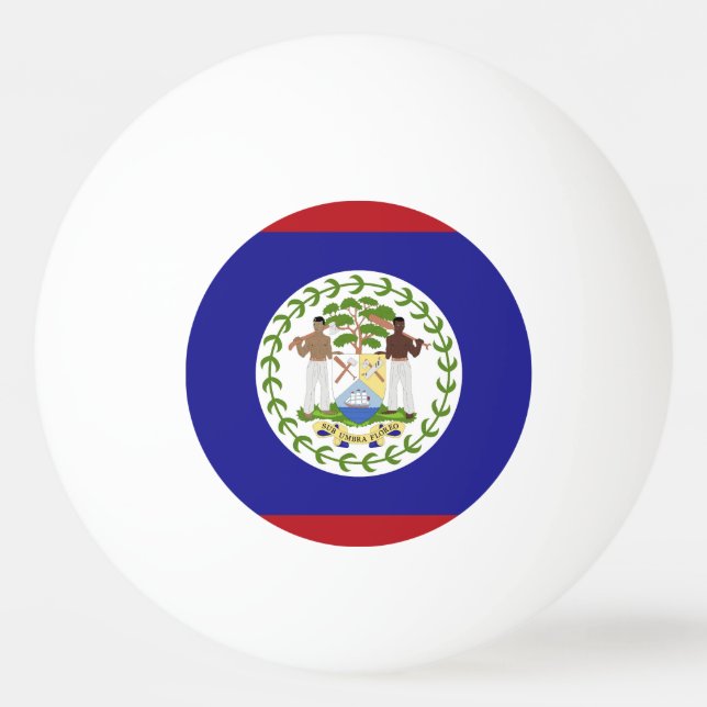 Belize flag ping pong ball (Front)