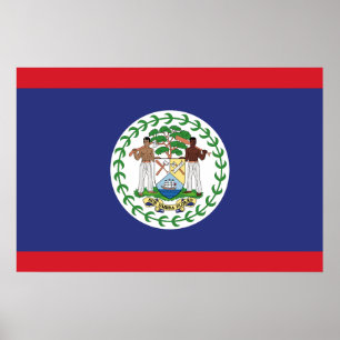 Belize Flag Poster