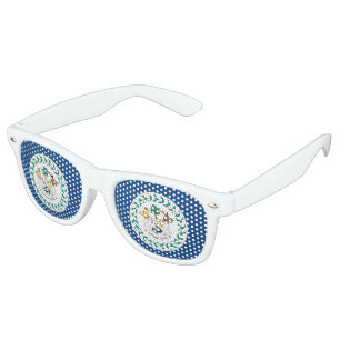 Belize Flag Retro Sunglasses