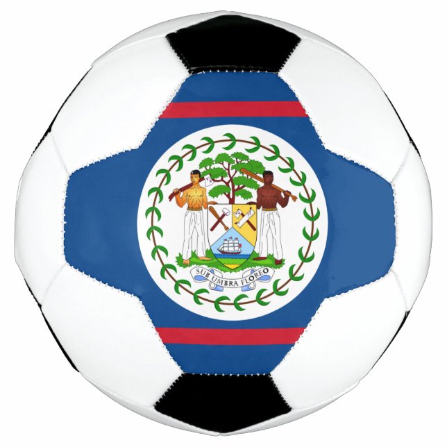 belize flag soccer ball (Front)
