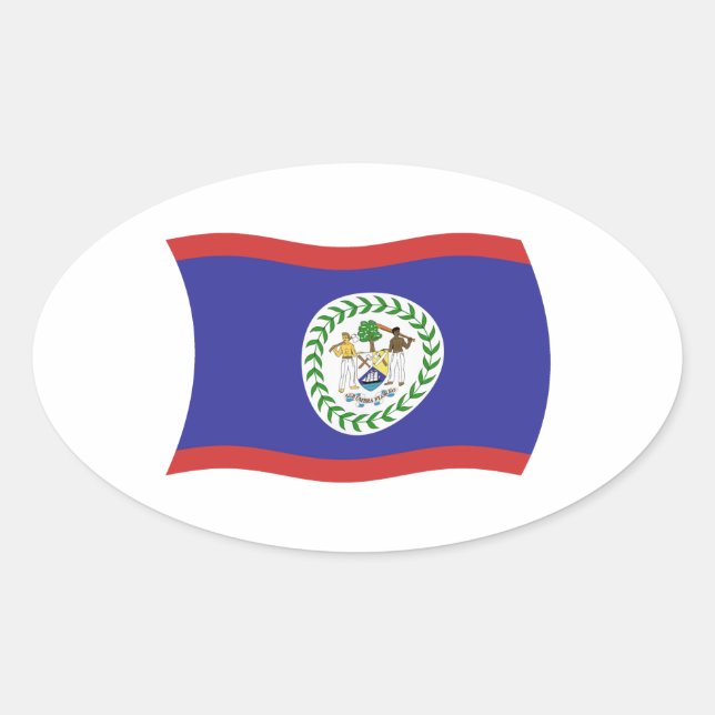 Belize Flag Sticker (Front)