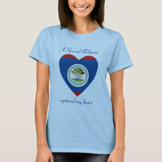 Belize Flag Sweetheart T-Shirt