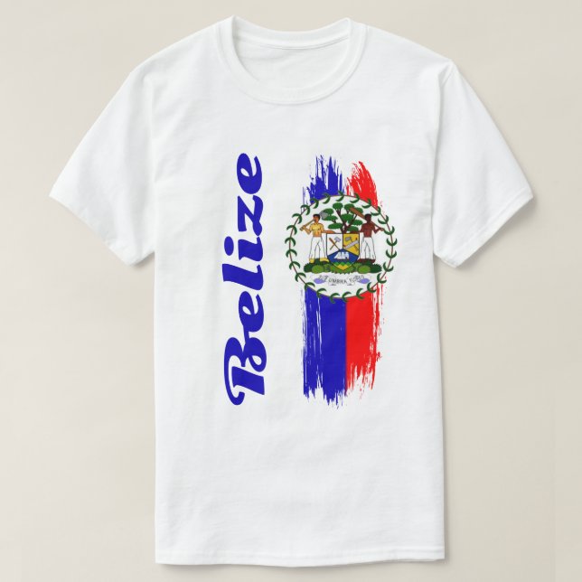 Belize Flag T-Shirt (Design Front)