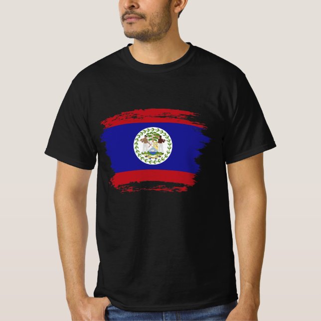 Belize flag T-Shirt (Front)