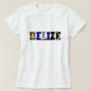 Belize Flag, Tapir & Toucan Bird T-Shirt