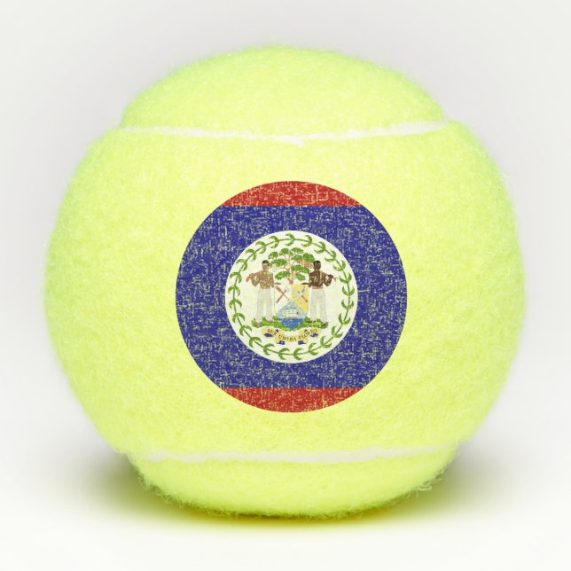 Belize flag tennis balls (Front)