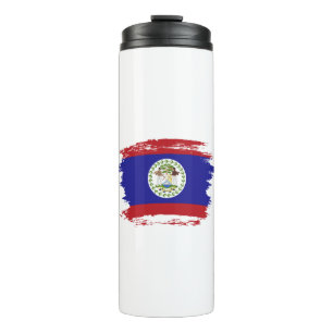 Belize flag thermal tumbler