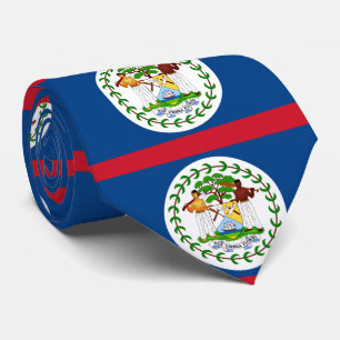 Belize flag tie