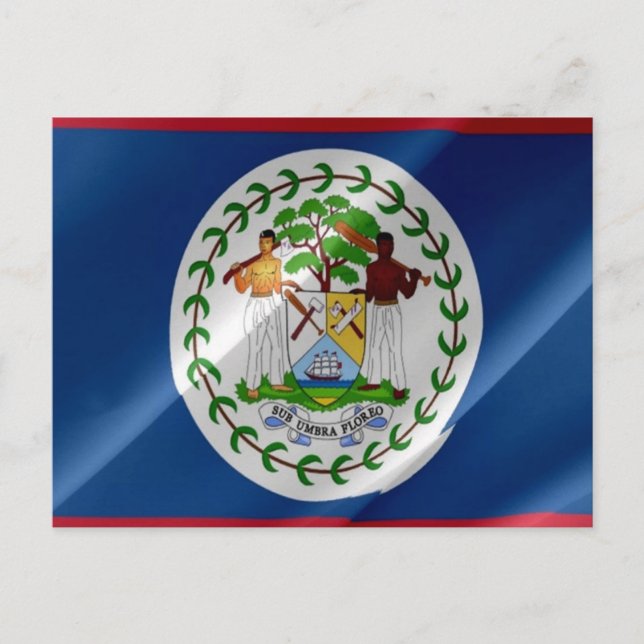 Belize - Flag Waving - Postcard (Front)