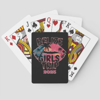 Belize Girls Trip Tropical Adventure  Playing Cards