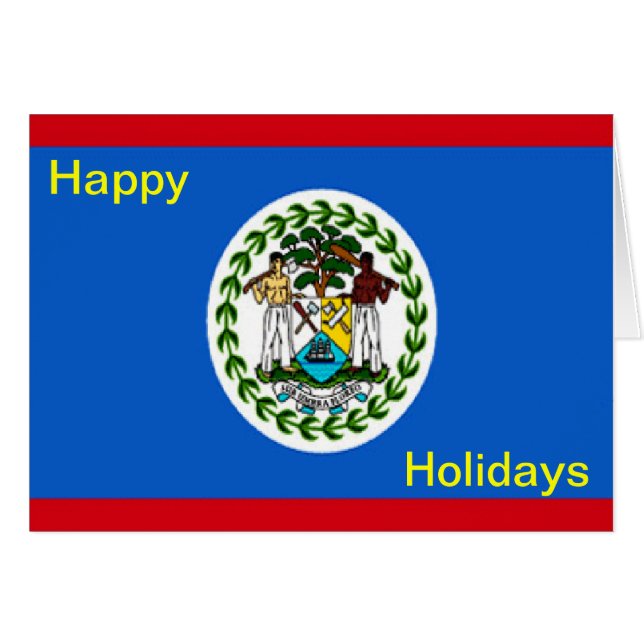 Belize happy holidays (Front Horizontal)