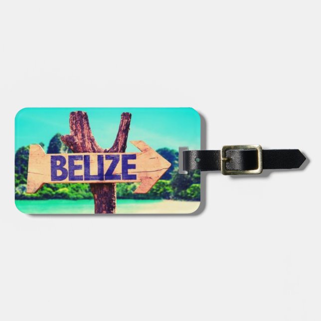 Belize Luggage Tag (Front Horizontal)