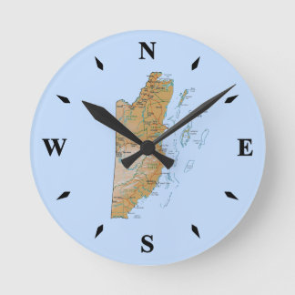 Belize Map Clock