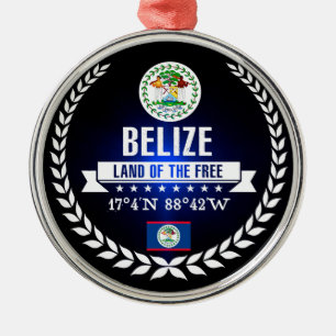 Belize Metal Ornament