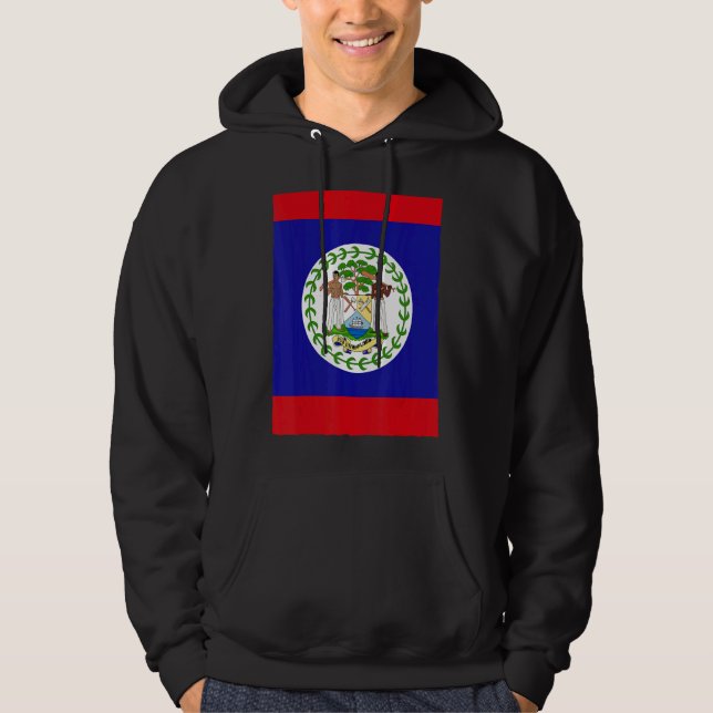 Belize National Flag Hoodie (Front)