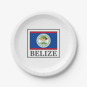 Belize Paper Plate