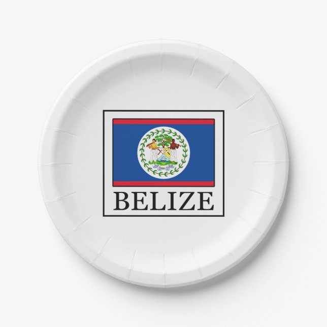 Belize Paper Plate (Front)