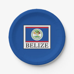 Belize Paper Plate