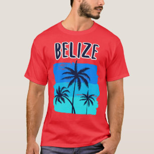 Belize Retro Vacation Souvenir Palm Trees T-Shirt