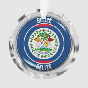 Belize Round Emblem Ornament