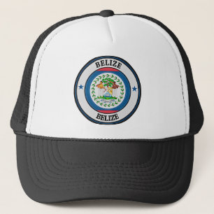 Belize  Round Emblem Trucker Hat