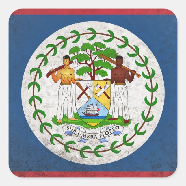 Belize Square Sticker (Front)
