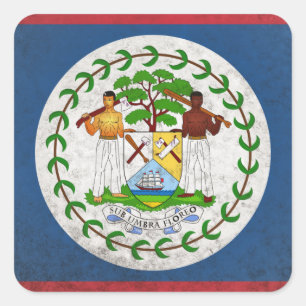 Belize Square Sticker