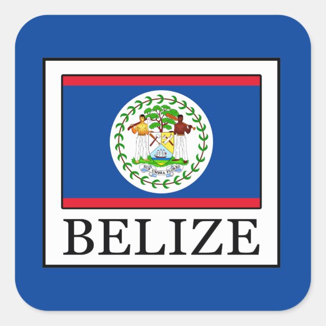 Belize Square Sticker (Front)