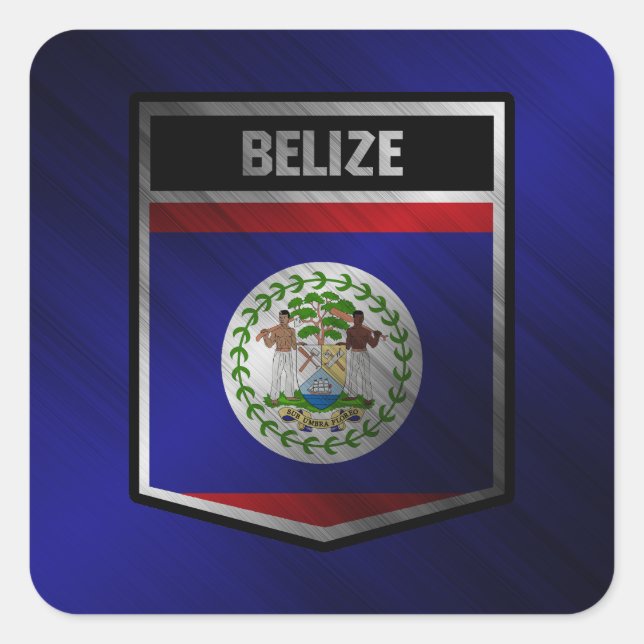 Belize Square Sticker (Front)