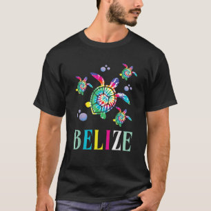 Belize Tie Dye Sea Turtle Souvenir T-Shirt