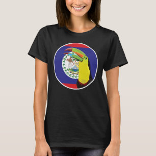 Belize Toucan Belizean National Animal Flag T-Shirt