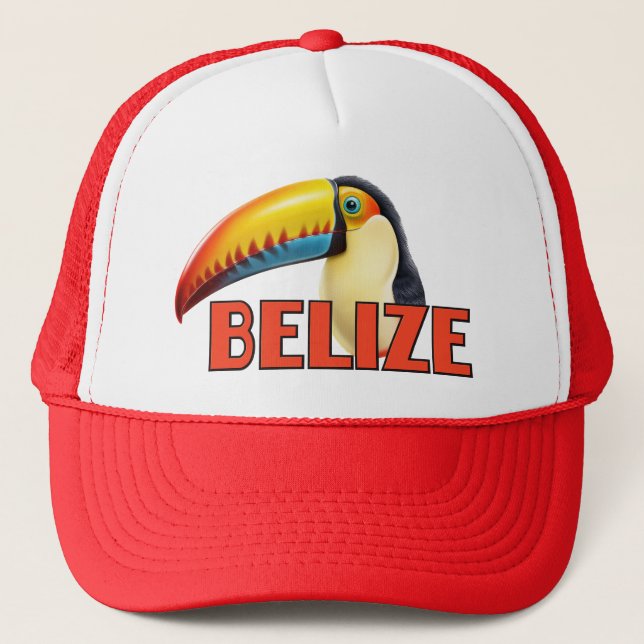 BELIZE Toucan Trucker Hat (Front)