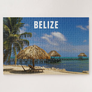 Belize Tropical Beach Ambergris Caye Jigsaw Puzzle